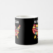 50 Staat Club Map of America für Männer Kaffeetasse (Mittel)