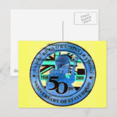 50. Staat Postkarte (Vorne/Hinten)