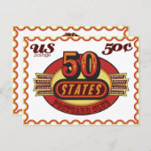 50 Staaten Postkartenclub Postkarte (Vorne/Hinten)