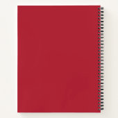 50 States Abbreviations – Red Spiral Notebook Notizblock (Rückseite)