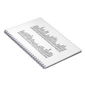 50 States List Spiral Photo Notebook Notizblock (Rechte Seite)