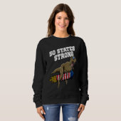 50 States Strong Patriotic American Patriotism USA Sweatshirt (Vorne ganz)
