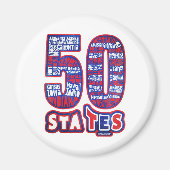 50 STATES USA MAGNET (Vorne)