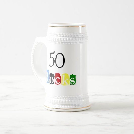 50 Steine Bierglas (Vorderseite Links)