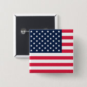 50‑Sterne‑Flagge der Vereinigten Staaten von Ameri Button (Vorne & Hinten)