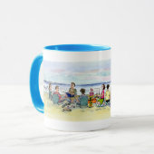 50. Strand-Party Tasse (Vorderseite Links)