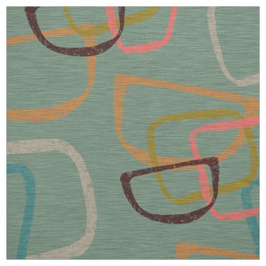 50 Style Aqua | Atomformen Stoff (Muster)