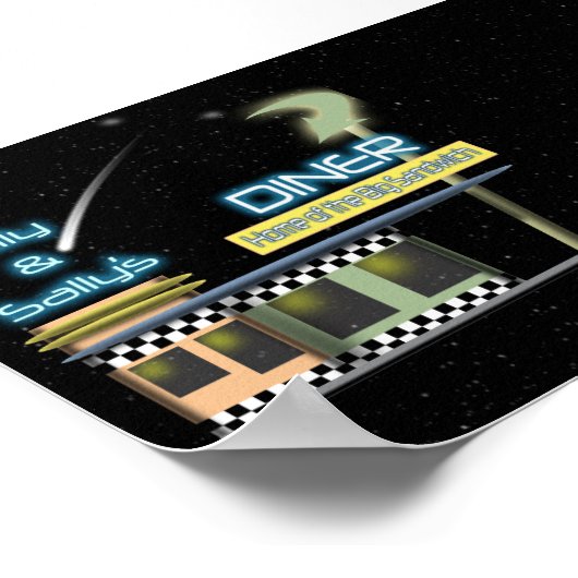 50 Style Diner Poster (Ecke)