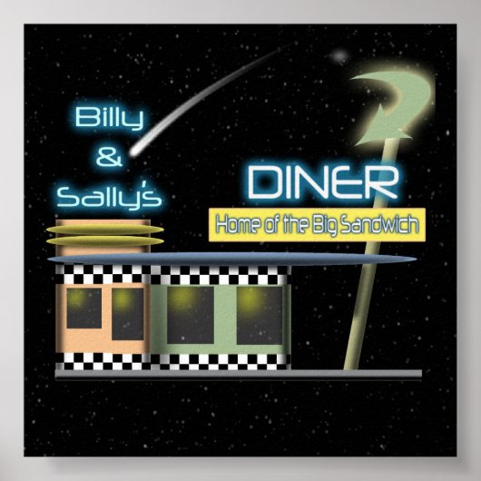 50 Style Diner Poster (Vorne)