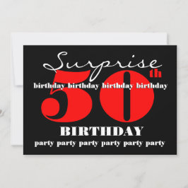 50. SUPRISE Geburtstagspartei Einladung Vorlage V2