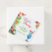 50. Tag Tropisches Sommerfest & Cocktail Party Geschenkanhänger (Beispiel)