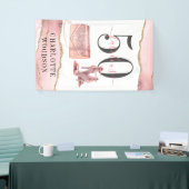 50 Tanzschuhe der Rose Gold Glitzer Agate Banner (Messeveranstaltung)