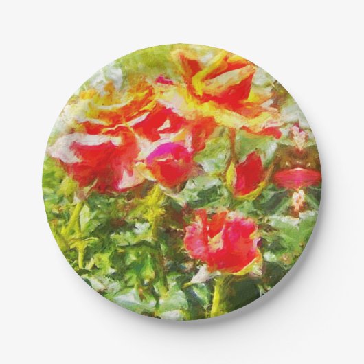 50 Teller Orange Rose (Vorderseite)