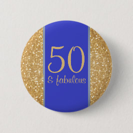 50 u. fabelhafter 50. Geburtstag Button