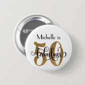 50 u. fabelhafter button (Vorne & Hinten)