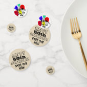 50. Über dem Hill Birthday Balloons Confetti Konfetti (Gruppe)