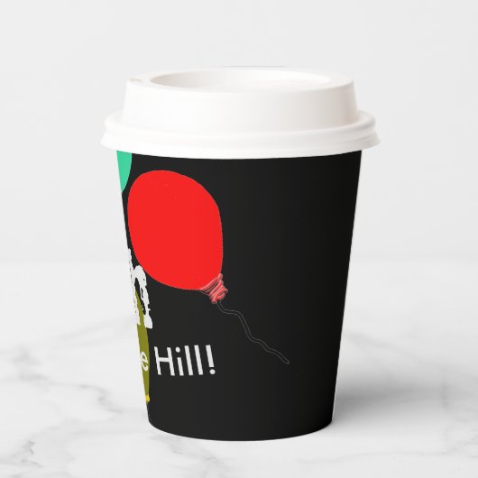 50. Über dem Hügel rosa Cupcake Name Pappbecher (Rückseite)