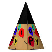 50. Über den Hügel-personalisierten Partyhütchen (Rückseite)