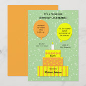 50. Überraschung Geburtstagsparty Einladung (Vorne/Hinten)