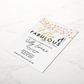 50. Überraschung Geburtstagsparty Einladung elegan (Gedreht)