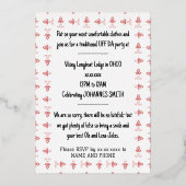 50. UFF DA Geburtstag Einladung (Rückseite)