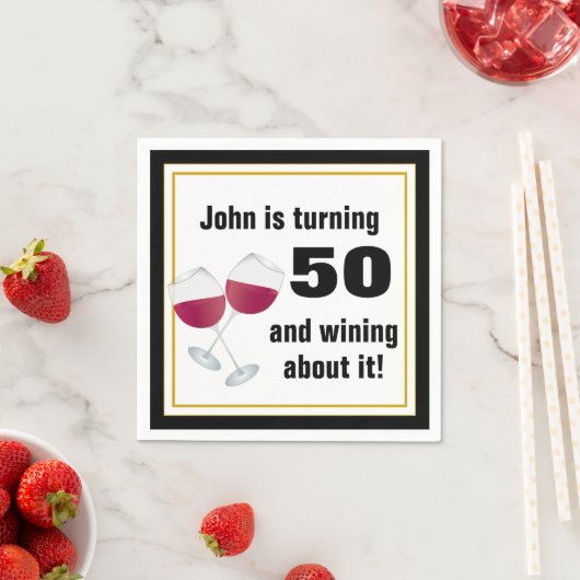 50 umdrehen und darüber gewinnen serviette (Beispiel)