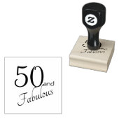 50. und 50. Geburtstag Gummistempel (Stempel)