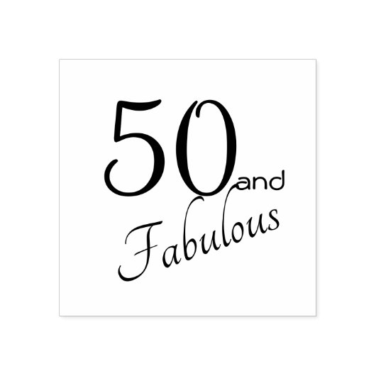 50. und 50. Geburtstag Gummistempel (Prägung)