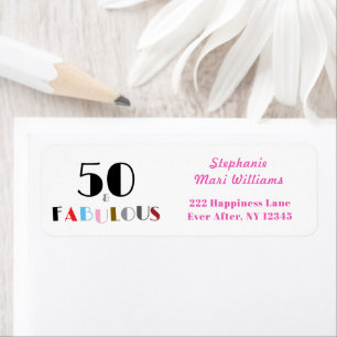 50 und Fabelhaft Art Deco 50. Geburtstagsadresse 