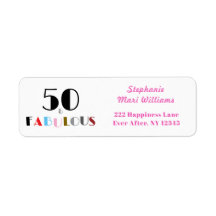 50 und Fabelhaft Art Deco 50. Geburtstagsadresse