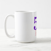 50 und fabelhaft | Eleganter Geburtstag Kaffeetasse (Links)
