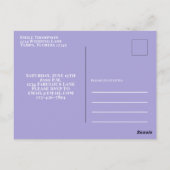 50 und fabelhaft Geburtstag Moderne Niedliche Cock Postkarte (Rückseite)