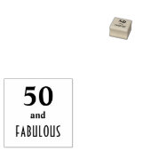 50 und fabelhaft gummistempel (Stempel)