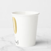 50 und fabelhaft in Gold und Schwarz Pappbecher (Links)