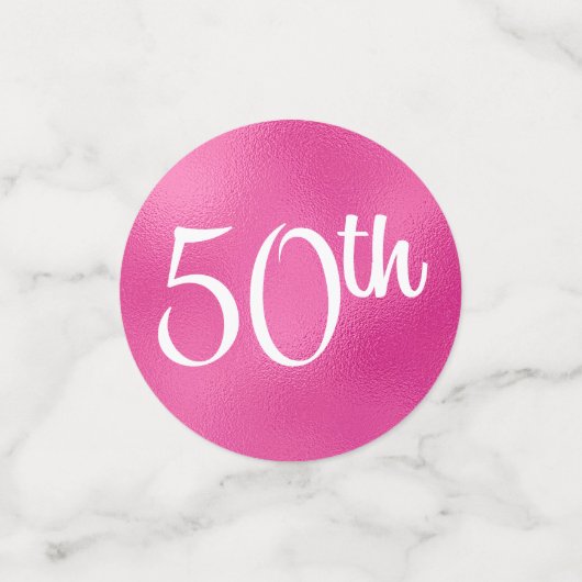 50 und fabelhaft konfetti (Klein Vorderseite)