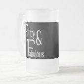 50 und fabelhaft mattglas bierglas (Vorderseite Links)