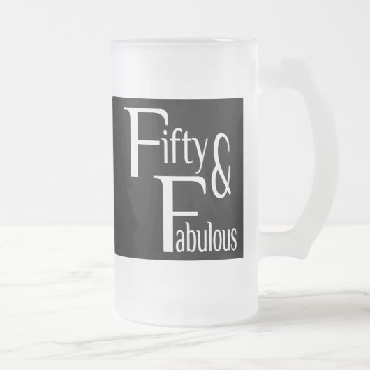 50 und fabelhaft mattglas bierglas (Rechts)