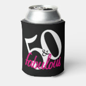 50 und fabelhaft personalisierte Dosenkühler (Kanne Rückseite)