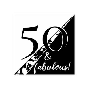 "50 und fabelhaft!" Pop zum Geburtstag Gummistempel