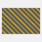 50 und fabelhaft Schwarz-weiß Grau und Gold Geschenkpapier Set (Vorderseite 3)