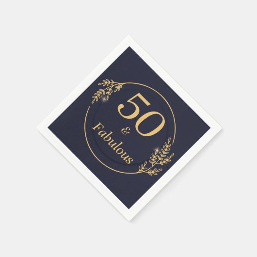 50 und fabelhaft serviette (Ecke)