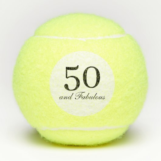 50 und fabelhaft tennisbälle (Vorderseite)