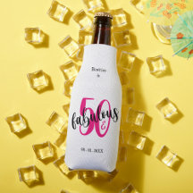 50 und fabelhafte 50. Geburtstag Pink Flasche