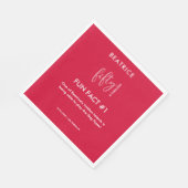 50 und fabelhafte 50. Geburtstag Spaß Fakt Serviette (Ecke)