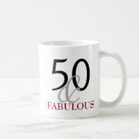 50 und fabelhafte 50. Geburtstags-Geschenk-Tasse