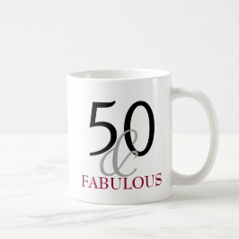 50 und fabelhafte 50. Geburtstags-Geschenk-Tasse Kaffeetasse