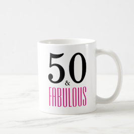 50 und fabelhafte 50. Geburtstagsgeschenke Tasse