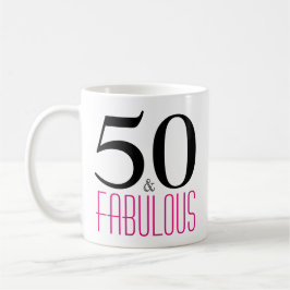 50 und fabelhafte 50. Geburtstagsgeschenke Tasse