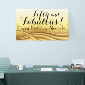 50 und fabelhafte 50. Geburtstagsparty Banner (Messeveranstaltung)