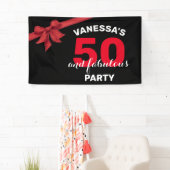 50 und fabelhafte 50. Geburtstagsparty Banner (Insitu)